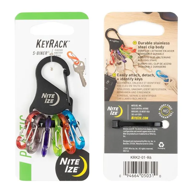 SPC32682 - Nite Ize Keyrack S-Biner Acier noir