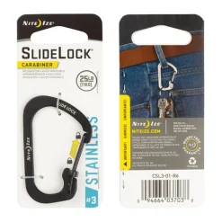SPC19126 - Nite Ize Mousqueton Slidelock N° 3 Noir