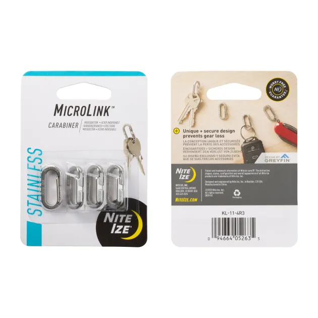 SPC37691 - Nite Ize Mousquetons Microlink par 4