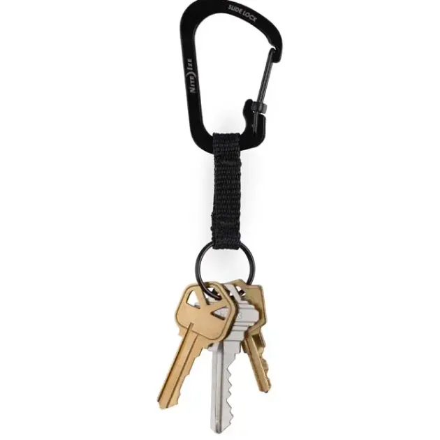 SPC14736 - Nite Ize Porte clefs Slidelock acier N°3 noir