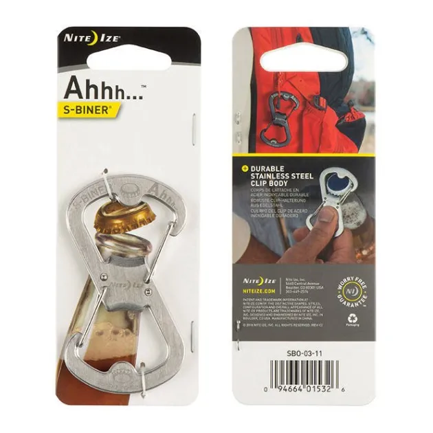 SPC07363 - Nite Ize S-Biner Ahhh décapsuleur acier