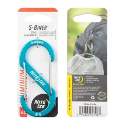 SPC19176 - Nite Ize S-Biner #4 aluminium bleu