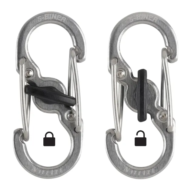 SPC11472 - Nite Ize S-Biner Microlock acier par 2