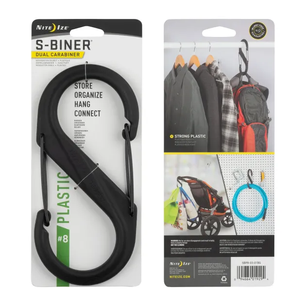 SPC13057 - Nite Ize S-Biner #8 plastique noir