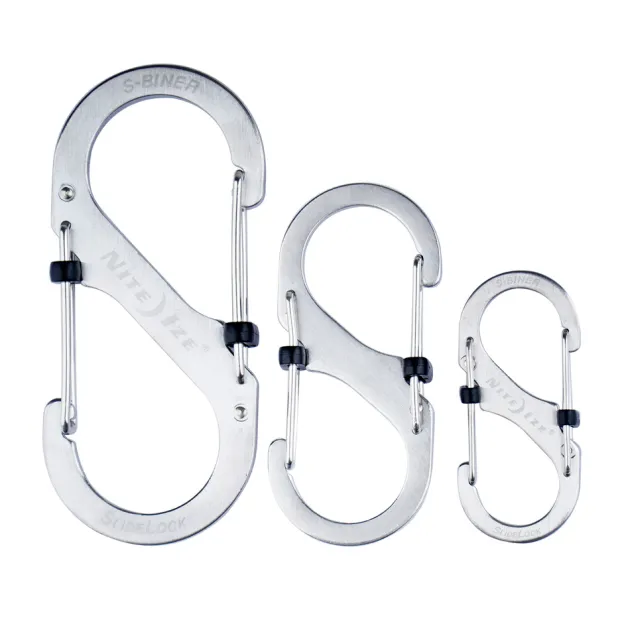 SPC15640 - Nite Ize S-Biner Slidelock Set N° 2, N° 3, N° 4 Acier