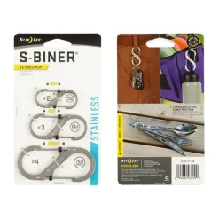SPC15640 - Nite Ize S-Biner Slidelock Set N° 2, N° 3, N° 4 Acier
