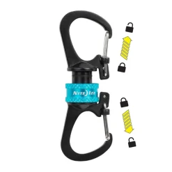 SPC19140 - Nite Ize Slidelock Double magnétique bleu