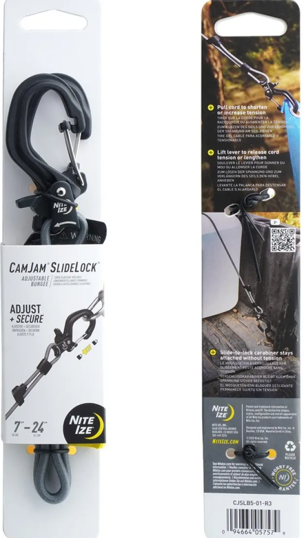 SPC45120 - NITE IZE Tendeur with CamJam SlideLock - Aluminum - Black