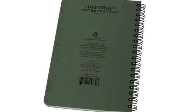SPC15008 - RITE IN THE RAIN 973 All-Weather Notebook 11,7x17,8cm OLIVE