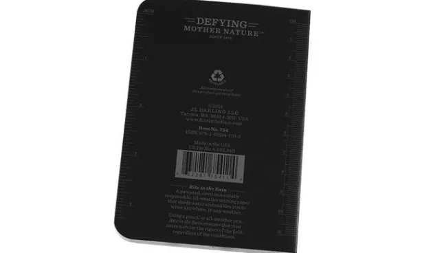 SPC12831 - RITE IN THE RAIN 754 Carnet Tout Temps 8,9x12,7cm NOIR