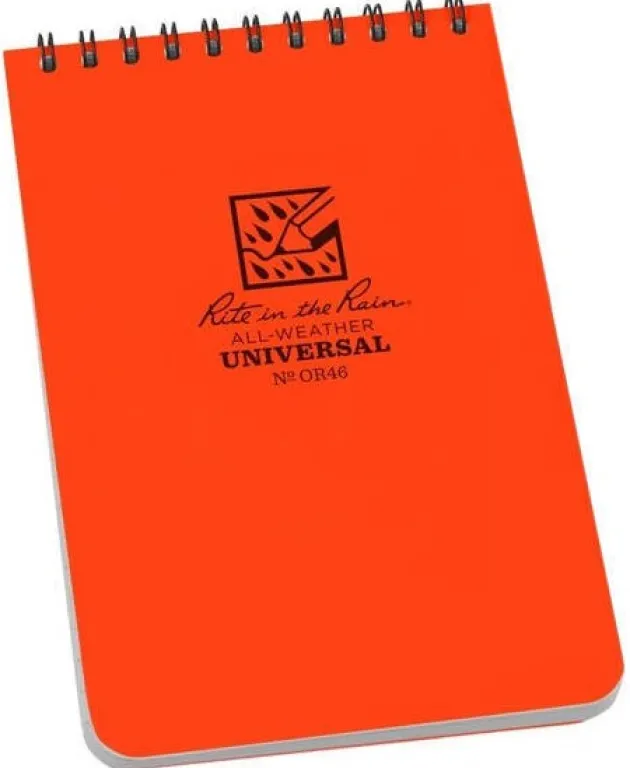 SPC17551 - RITE IN THE RAIN Carnet Tout Temps 10x15cm OR46 Orange