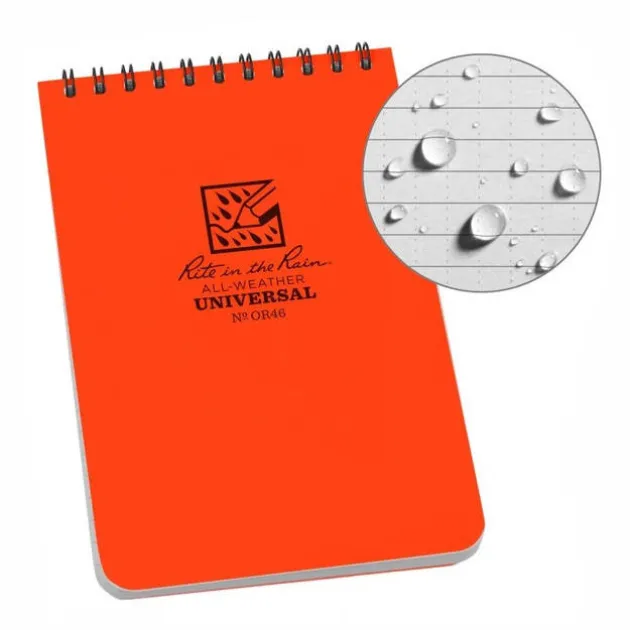 SPC17551 - RITE IN THE RAIN Carnet Tout Temps 10x15cm OR46 Orange
