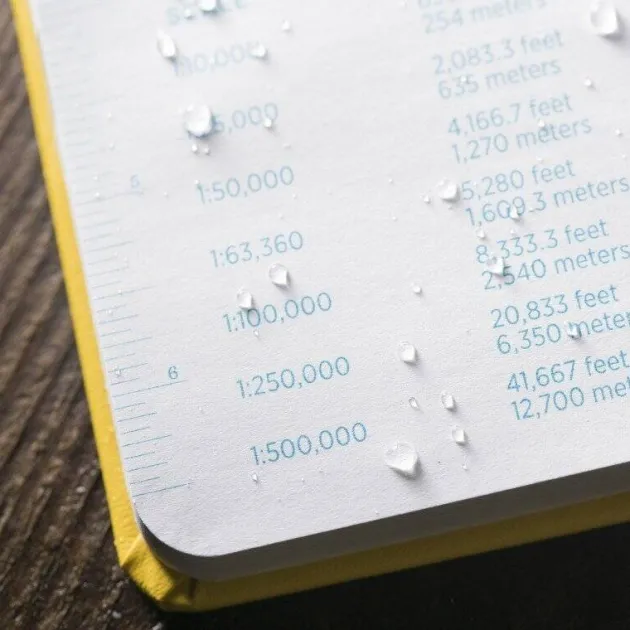 SPC42678 - RITE IN THE RAIN 370F-LG Waterproof Book - 223 x 175 mm - 80 Feuilles JAUNE