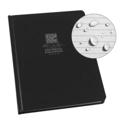 SPC42679 - RITE IN THE RAIN 770F-LG Waterproof Bound Book 22,3x17,5cm - 80 Sheets NOIR