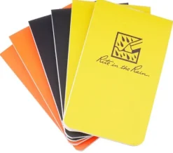 SPC29523 - RITE IN THE RAIN OTG-INDL On-The-Go Notebooks 8.5x5cm 6pcs - Black Yellow Orange