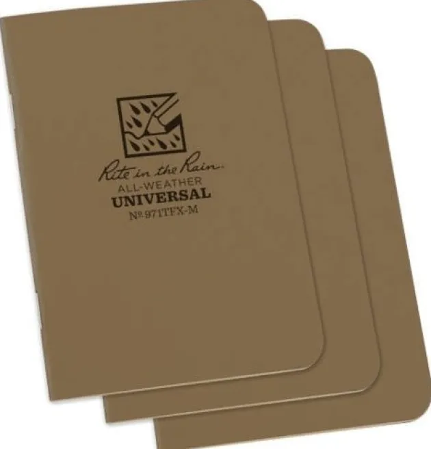 SPC19626 - RITE IN THE RAIN 971TFX-M TAN Carnet Tout Temps 8,3x11,7cm 3 pcs TAN