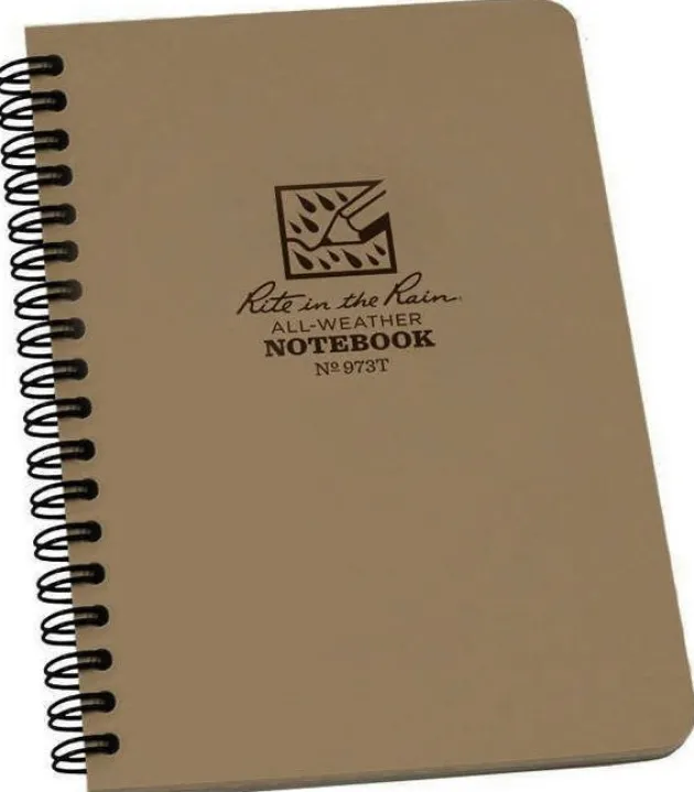 SPC12427 - RITE IN THE RAIN 973T 11,7x17,8cm Carnet Tout Temps 64 pages TAN
