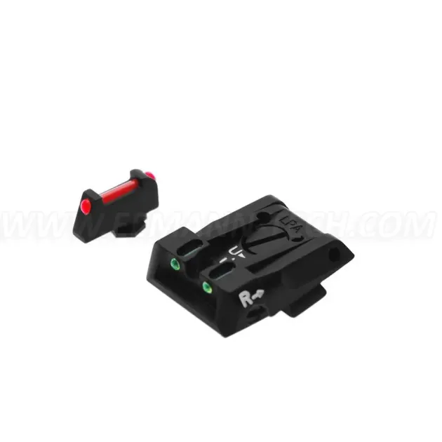 SPF16GL - LPA Adjustable Sight Set for GLOCK with Fiber Optic