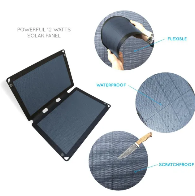 SSFUSION12 - Sunslice Fusion 12 Panneau solaire flexible 12 W