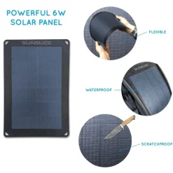 SSFUSION6 - Sunslice Fusion 6 Panneau solaire flexible 6 W