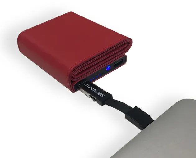 SSPHOTONB - SUNSLICE Batterie solaire pliante noire