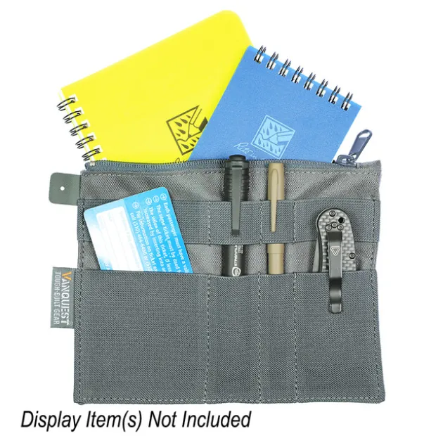 012STADP57WG - VANQUEST STICKY ADMIN POUCH 5X7 WOLF GREY