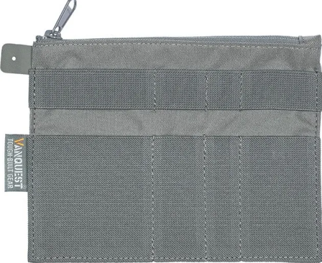 012STADP57WG - VANQUEST STICKY ADMIN POUCH 5X7 WOLF GREY