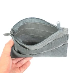 012STADP57WG - VANQUEST STICKY ADMIN POUCH 5X7 WOLF GREY