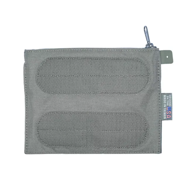 012STADP57WG - VANQUEST STICKY ADMIN POUCH 5X7 WOLF GREY