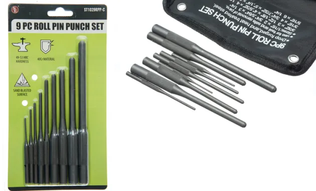 ST1029RPP-C - Set de 9 chasses goupilles acier