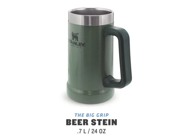 ST02874033 - STANLEY ADVENTURE BIG GRIP BEER STEIN 700ml Hammertone Green