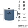 ST09366290 - STANLEY CLASSIC LEGENDARY CAMP MUG 12oz /350ml Hammertone Clay