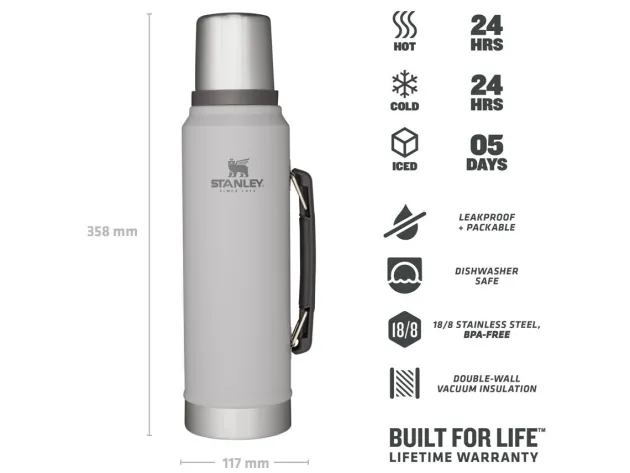 ST08266060 - STANLEY CLASSIC LEGENDARY BOTTLE 1l Ash