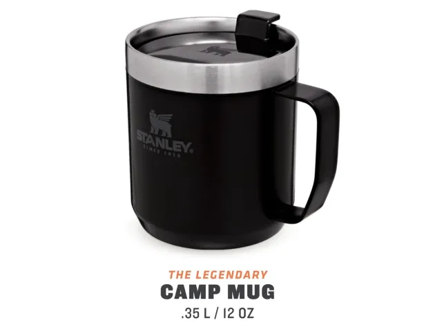 ST09366006 - STANLEY CLASSIC LEGENDARY CAMP MUG 12oz /350ml Black Pebble