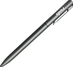 STYLO GRIS - FENIX Stylo Métal Rotatif Encre Noire Gel 0.5mm ARGENT