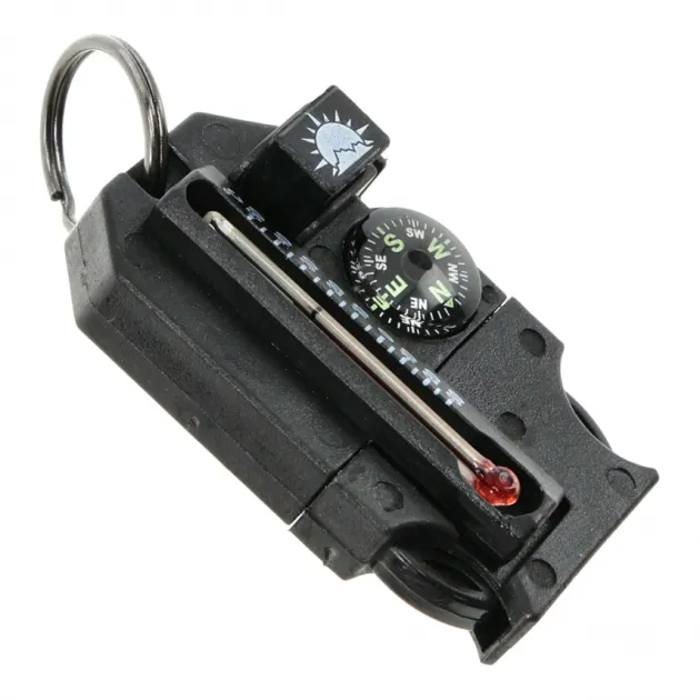 841-011 - Sun CO. Outsider 4 in 1 Ferrorod Sifflet Boussole Thermomètre