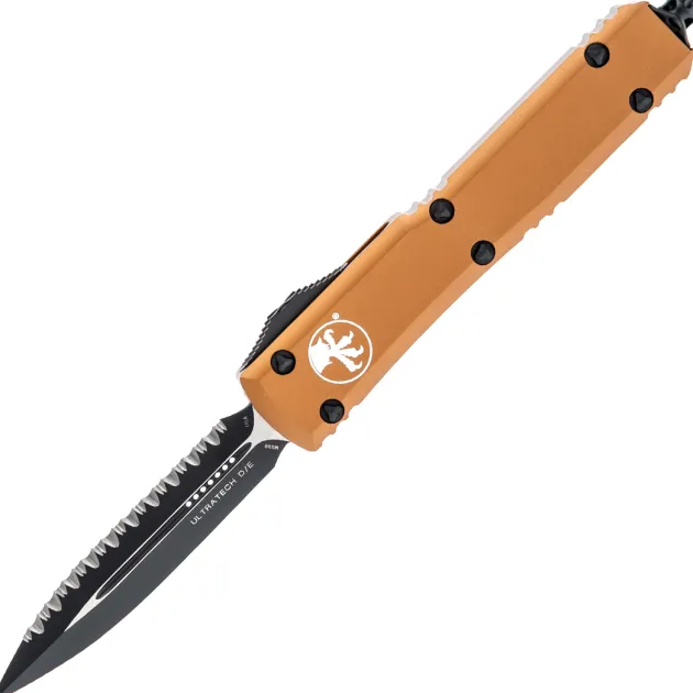 122-3TA - Microtech D/E Tan Tactical Full Serrated