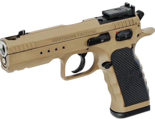 TAN0009 - PISTOLET TANFOGLIO HEPTAGON TACTICAL 9X19 K FDE