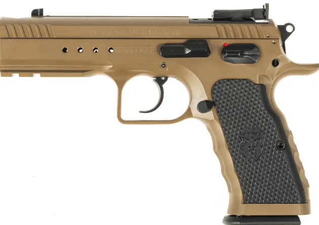 TAN0009 - PISTOLET TANFOGLIO HEPTAGON TACTICAL 9X19 K FDE