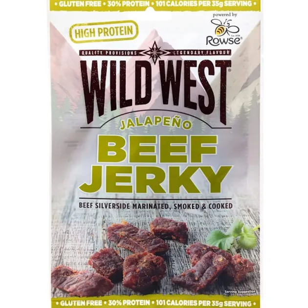 TEBJJALAPENO60 - WILD WEST BEEF JERKY JALAPENO 60g