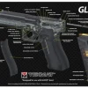 TEK17GLOCKCA - TAPIS DE DEMONTAGE POUR PISTOLET GLOCK 17 - VUE 3D - 27,9X43CM