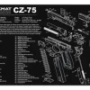 TEKR17CZ75 - Tapis de démontage Tekmat pour pistolet CZ-75