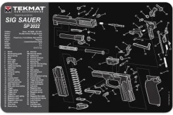 TEK17SIGSP2022 - TAPIS DE DEMONTAGE POUR PISTOLET SIG PRO 2022 - 27,9X43CM