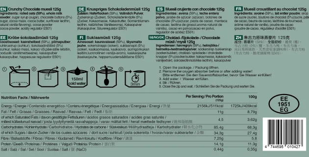 TFP0322 - Tactical Foodpack Muesli croustillant au chocolat