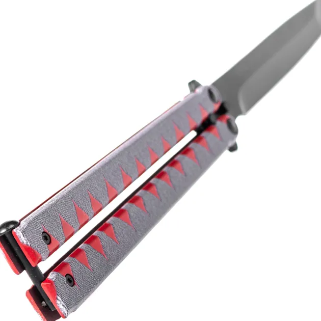 TH-K2946N - Third Couteau Papillon Gris/rouge 15 cm