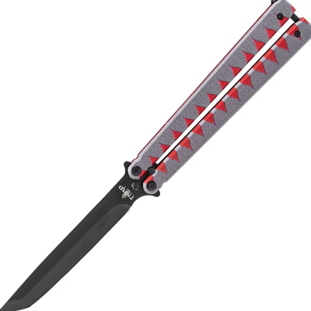 TH-K2946N - Third Couteau Papillon Gris/rouge 15 cm