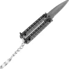 TH-K0102N - Third Couteau papillon porte-clés noir