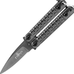 TH-K0102N - Third Couteau papillon porte-clés noir