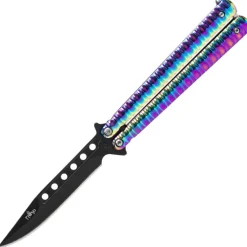 TH.16071N COUTEAU PAPILLON THIRD ARC-EN-CIEL INOX NOIR