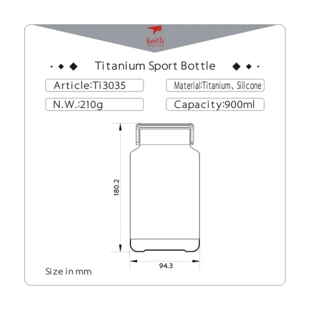 TI3035 - Keith Gourde Sport Titane 900mL